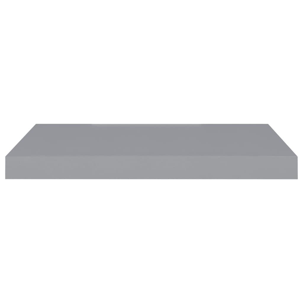Floating Wall Shelves 4 pcs Grey 60x23.5x3.8 cm MDF