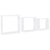 Wall Cube Shelves 3 pcs White MDF