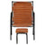 Relaxing Armchair with a Footrest Brown Real Leather