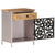 Bedside Cabinet 40x30x50 cm Rough Mango Wood