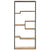 Bookcase 80x30x180 cm Rough Mango Wood