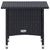 2 Piece Garden Lounge Set with Cushions Poly Rattan Black
