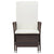 2 Piece Garden Lounge Set with Cushions Poly Rattan Brown