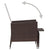 2 Piece Garden Lounge Set with Cushions Poly Rattan Brown