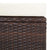 2 Piece Garden Lounge Set with Cushions Poly Rattan Brown