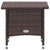 2 Piece Garden Lounge Set with Cushions Poly Rattan Brown