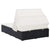 2-Person Sunbed with Cushion Poly Rattan Black