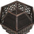Rustic Fire Pit with Poker 62x54x56 cm XXL Steel