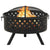 Fire Pit with Poker 68 cm XXL Steel