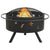 Fire Pit with Poker 76 cm XXL Steel