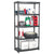 Storage Shelf 5-Tier Black 85x40x185 cm Plastic