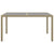 Garden Table 150x90x75 cm Tempered Glass and Poly Rattan Beige