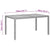 Garden Table 150x90x75 cm Acacia Wood and Poly Rattan Grey