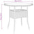 Garden Table Ø80x75 cm Tempered Glass and Poly Rattan Black