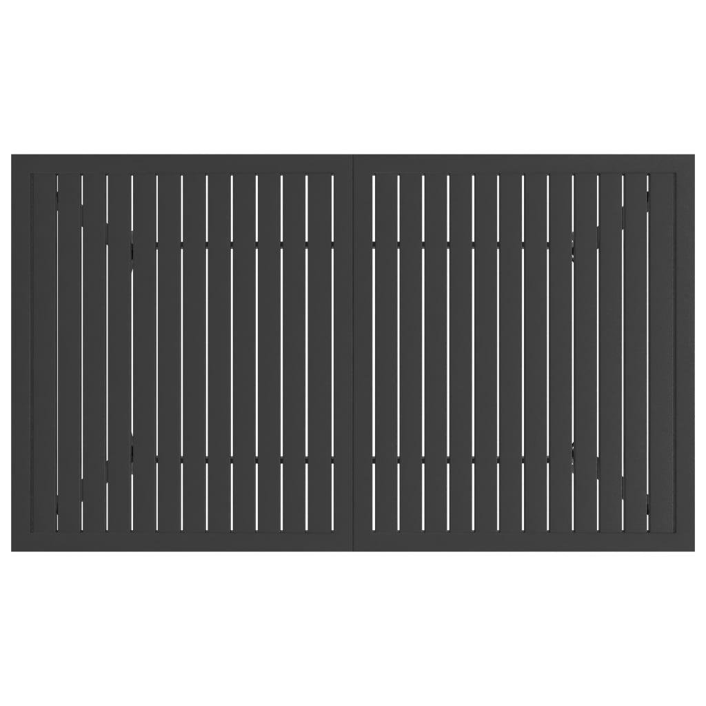 Garden Table Anthracite 140x80x72 cm Steel