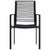 Garden Chairs 2 pcs PVC Rattan Black