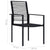 Garden Chairs 4 pcs PVC Rattan Black