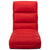 Folding Floor Chair Red Faux Leather