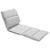 Folding Floor Chair Light Grey Microfibre