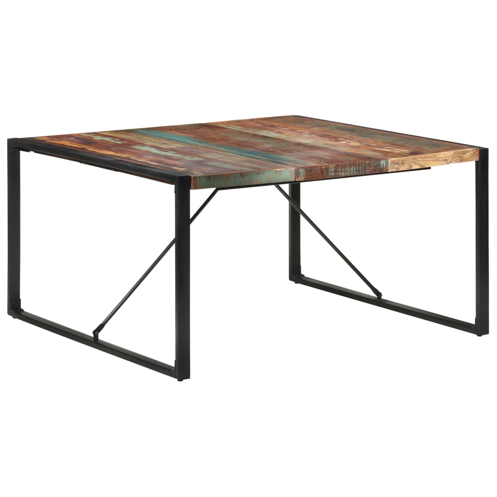 Dining Table 140x140x75 cm Solid Wood Reclaimed
