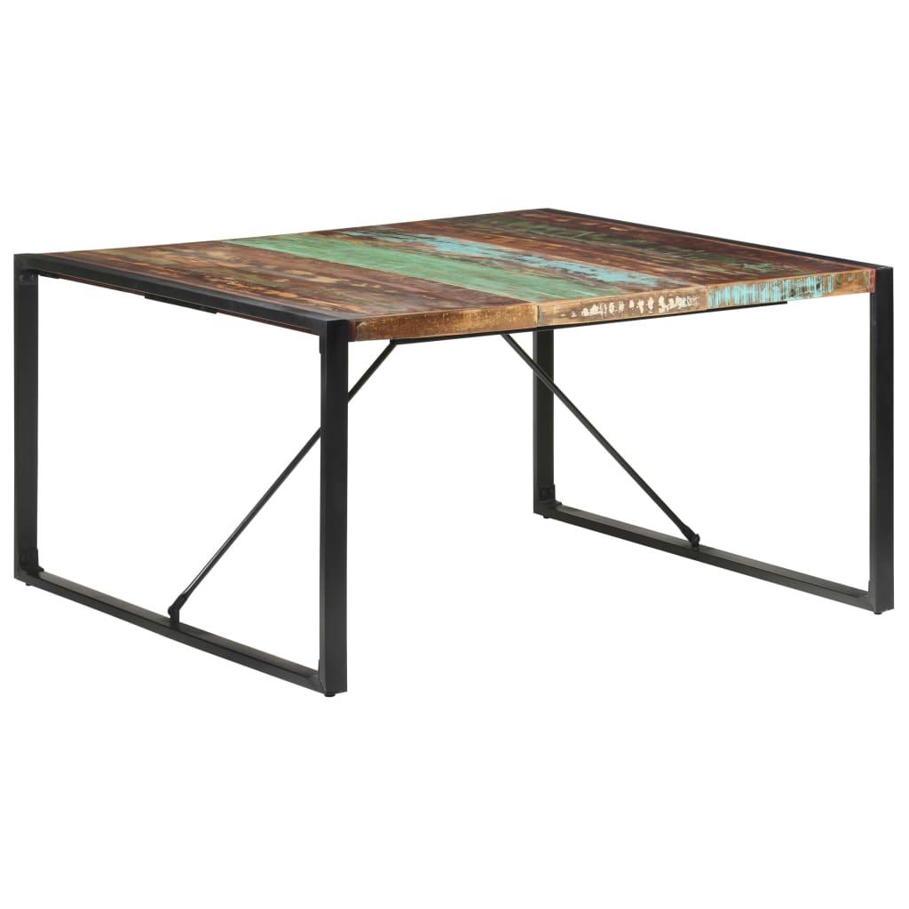 Dining Table 140x140x75 cm Solid Wood Reclaimed