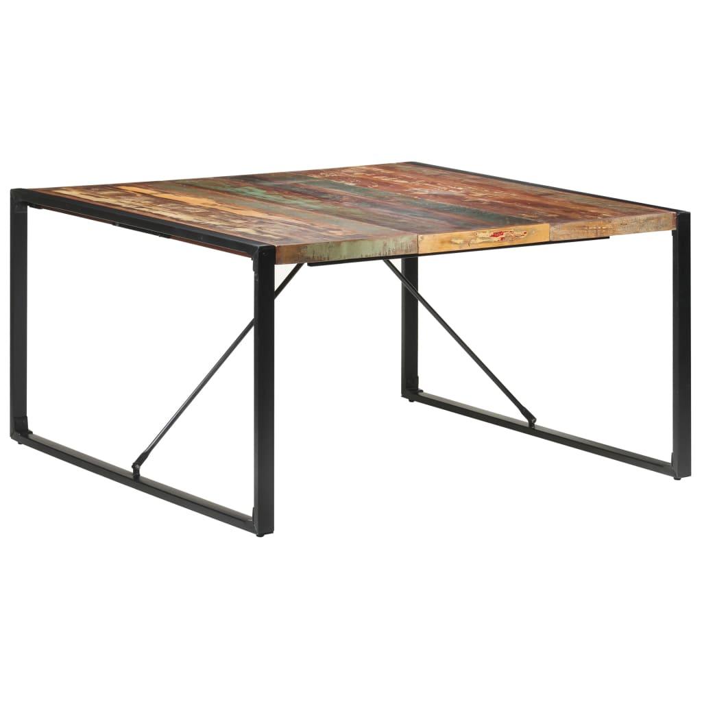 Dining Table 140x140x75 cm Solid Wood Reclaimed