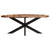 Dining Table Oval 200x100x75cm Acacia Wood with Sheesham Finish