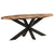 Dining Table Oval 200x100x75cm Acacia Wood with Sheesham Finish