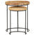 2 Piece Coffee Table Set Solid Mango Wood and Steel