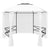 Garden Marquee with Curtains 360x312x265 cm White 180 g/m²