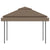 Gazebo with Double Extending Roofs 3x3x2.75 m Taupe 180g/mï¿½