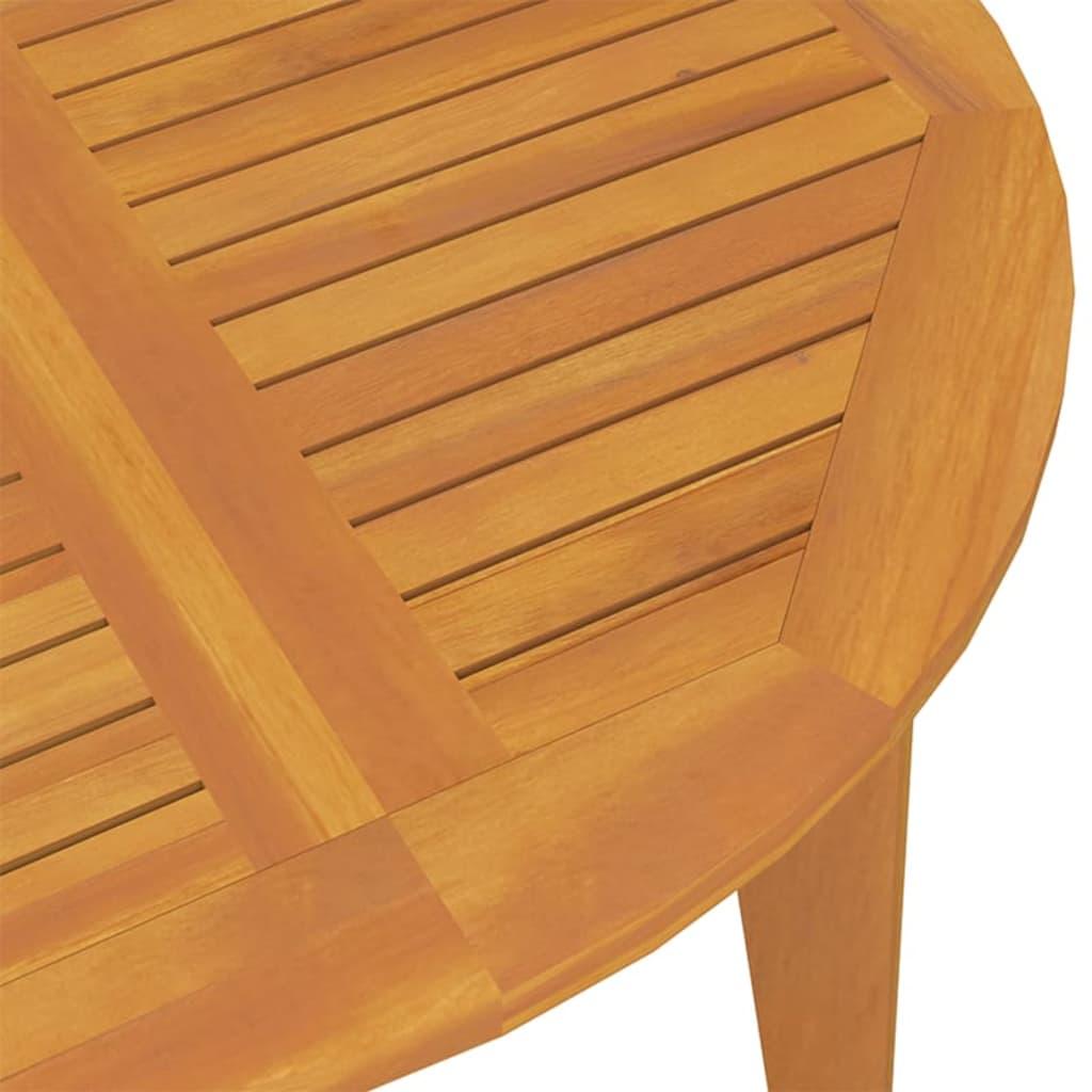 Garden Table Ø110x75 cm Solid Wood Acacia