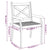 Outdoor Dining Chairs 3 pcs Solid Wood Acacia