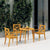 Outdoor Dining Chairs 3 pcs Solid Wood Acacia