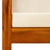 Garden Bench with Canopy Solid Acacia Wood