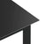 Garden Table Black 150x90x74 cm Aluminium and Glass