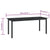 Garden Table Black 190x90x74 cm Aluminium and Glass