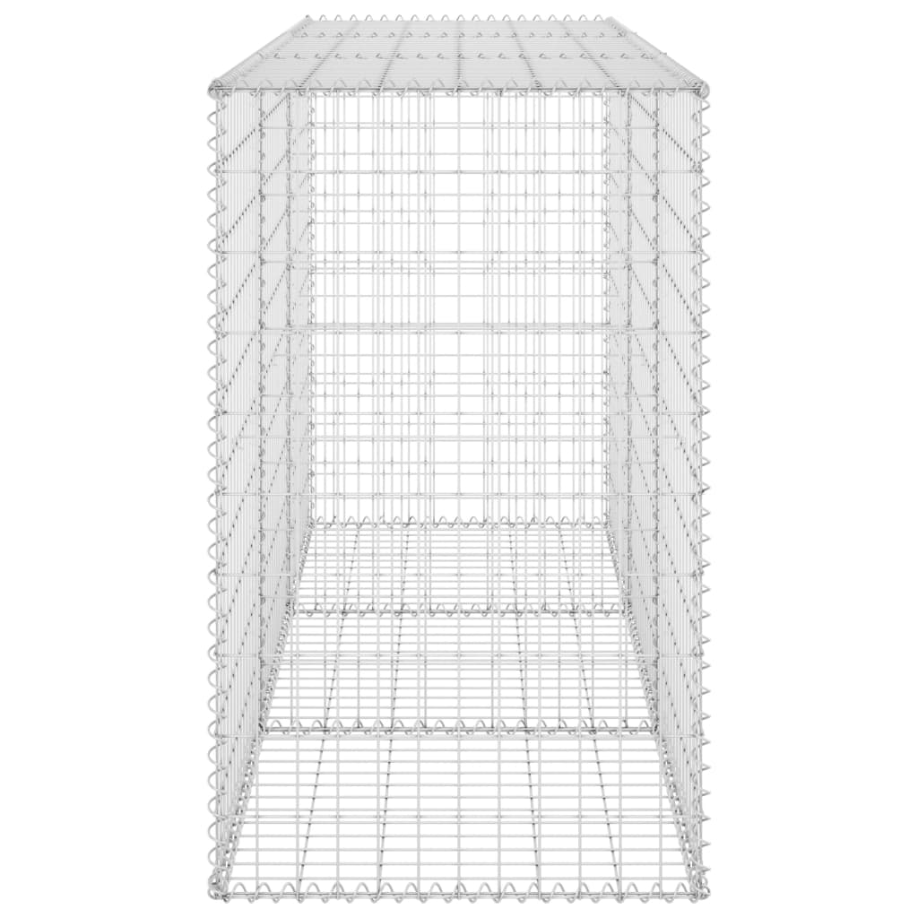 Gabion Wall with Covers Galvanised Steel 200x60x100 cm