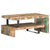 2 Piece Coffee Table Set Solid Reclaimed Wood