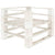 Garden Pallet Armchair Wood White