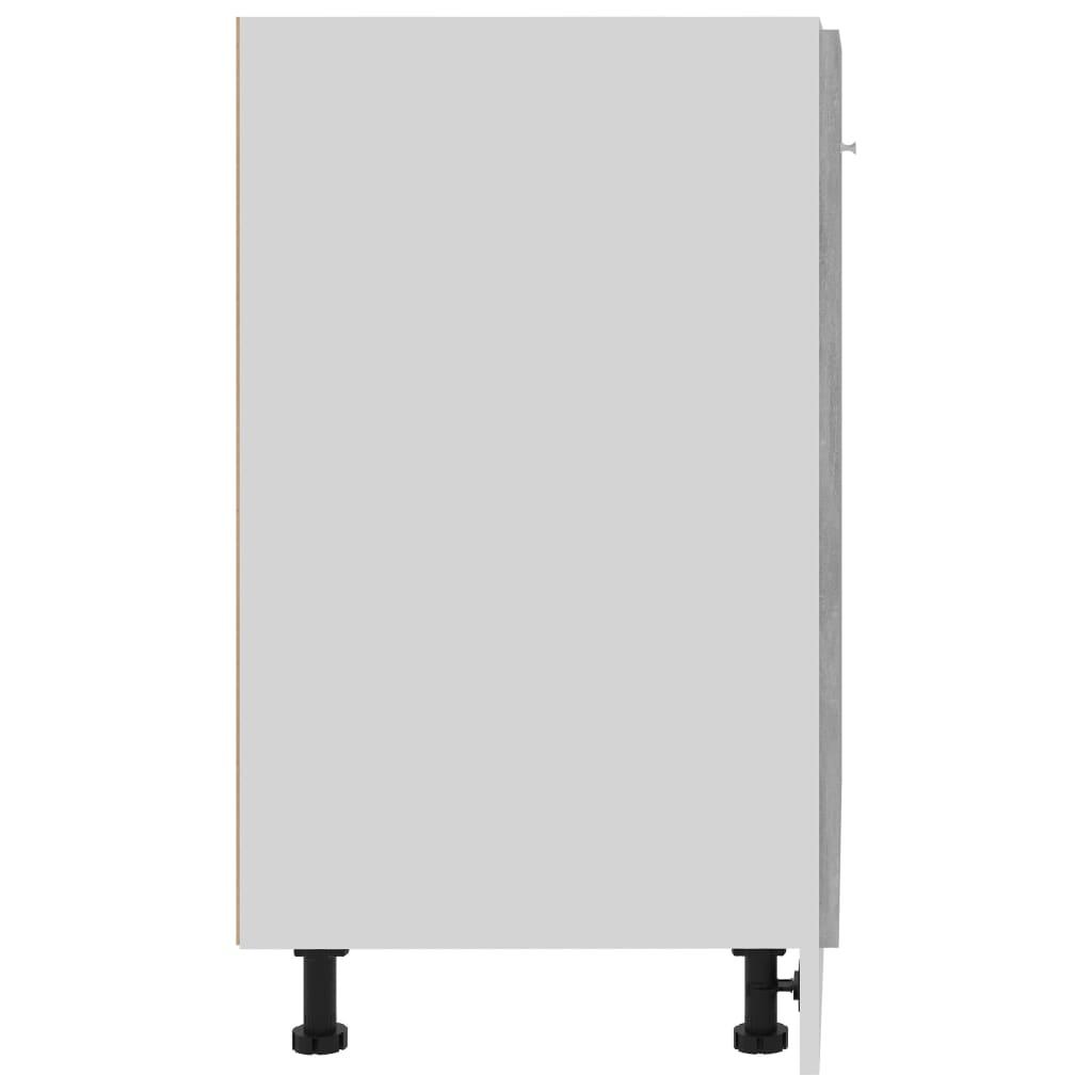 Bottom Cabinet Lyon Concrete Grey 60x46x81.5 cm Engineered Wood