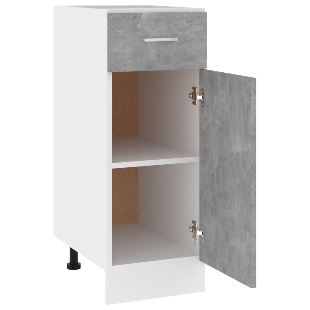 Drawer Bottom Cabinet Lyon Concrete Grey 30x46x81.5 cm Engineered Wood