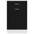 Drawer Bottom Cabinet Black 50x46x81.5 cm Engineered Wood