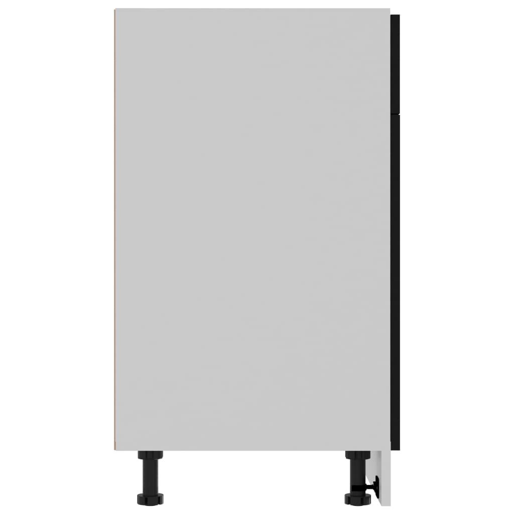 Drawer Bottom Cabinet Lyon Black 80x46x81.5 cm Engineered Wood