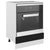 Oven Cabinet Lyon Black 60x46x81.5 cm Engineered Wood