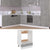 Oven Cabinet Concrete Grey 60x46x81.5 cm Engineered Wood