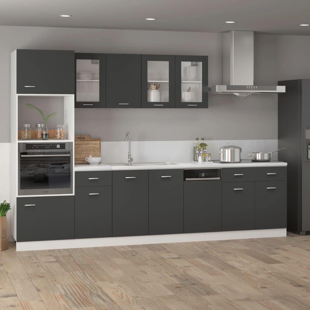 Dishwasher Panel Lyon Grey 45x3x67 cm Engineered Wood