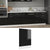 Dishwasher Panel High Gloss Black 45x3x67 cm Engineered Wood