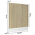 Dishwasher Panel Lyon Sonoma Oak 59.5x3x67 cm Engineered Wood