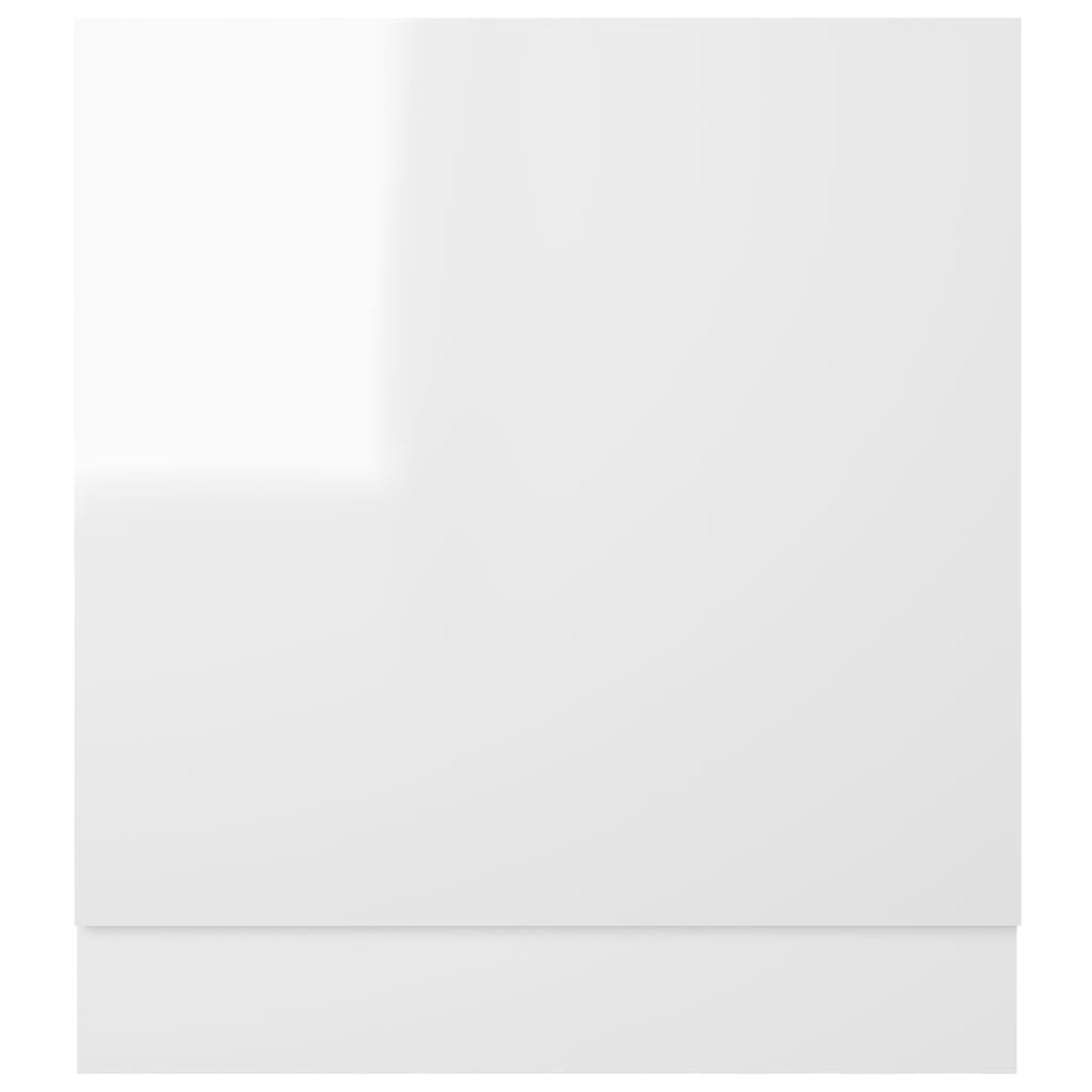 Dishwasher Panel Lyon High Gloss White 59.5x3x67 cm Engineered Wood